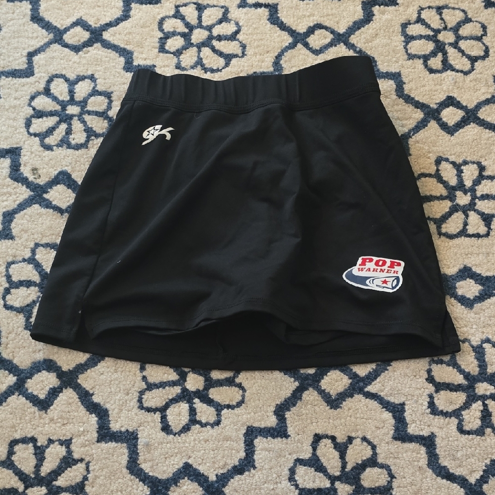 Pop Warner Black Kids Skort